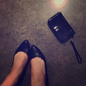 Frye Regina Ballet Flat - Black Leather